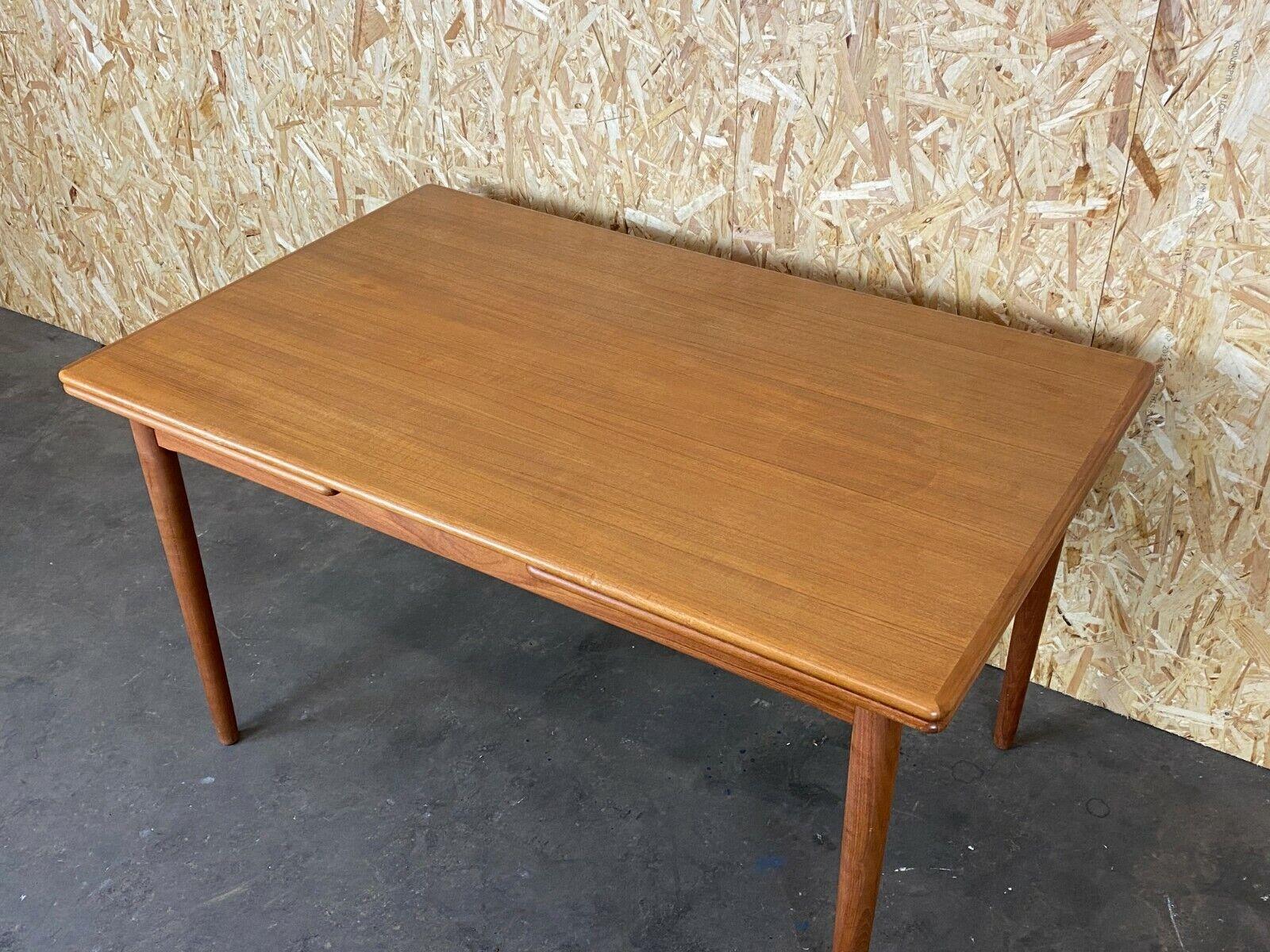 60s 70s Teak Dining Table Dining Table Danish Modern Design Denmark For Sale 1