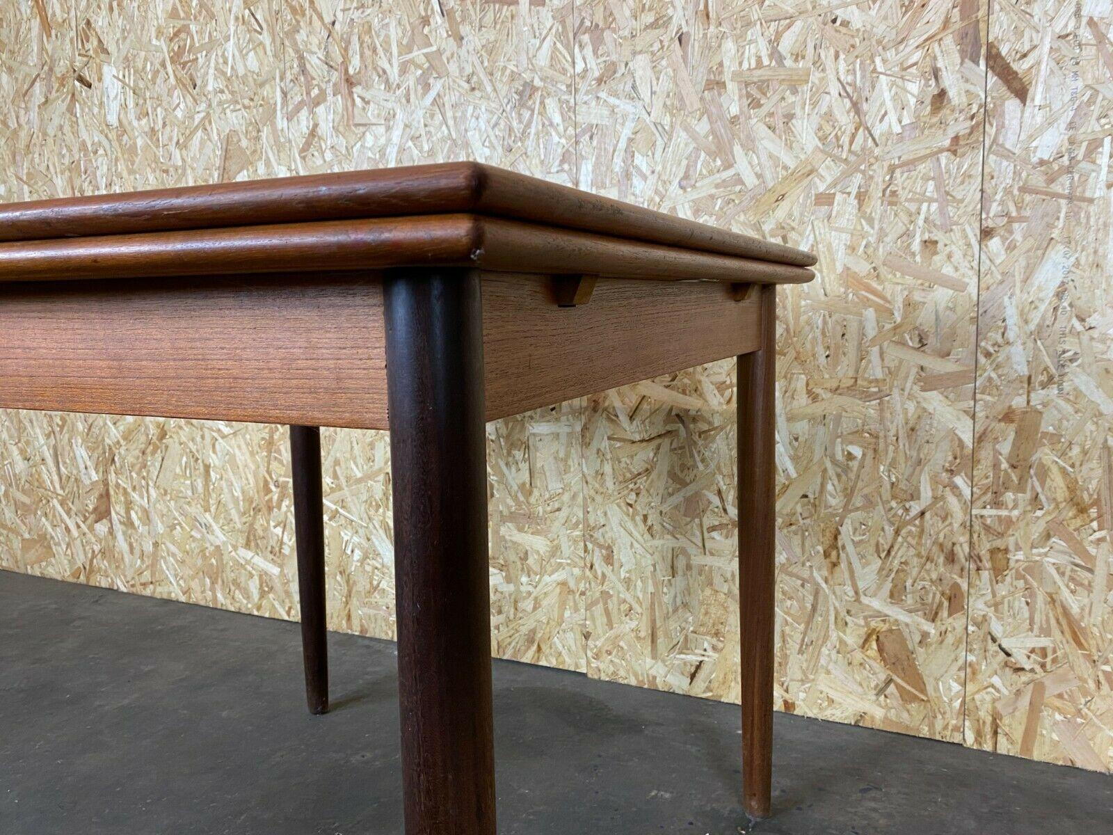 60s 70s Teak Dining Table Dining Table Danish Modern Design Denmark For Sale 5