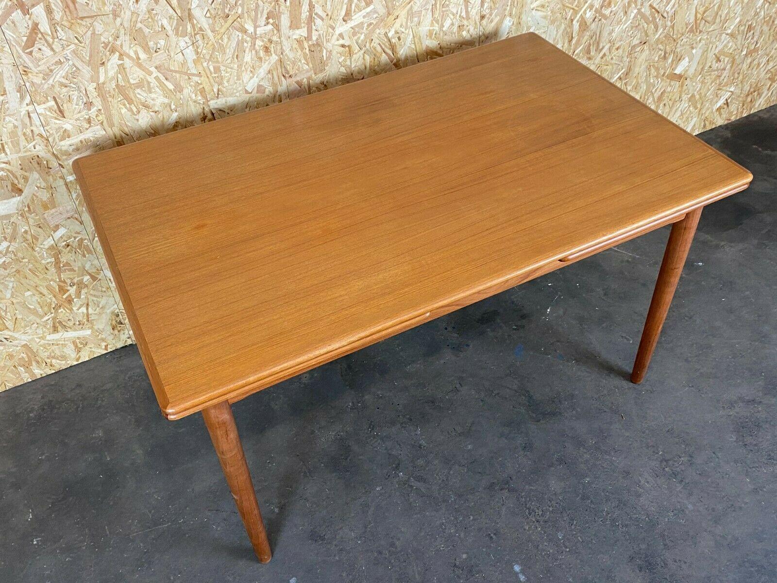60s 70s Teak Dining Table Dining Table Danish Modern Design Denmark For Sale 5