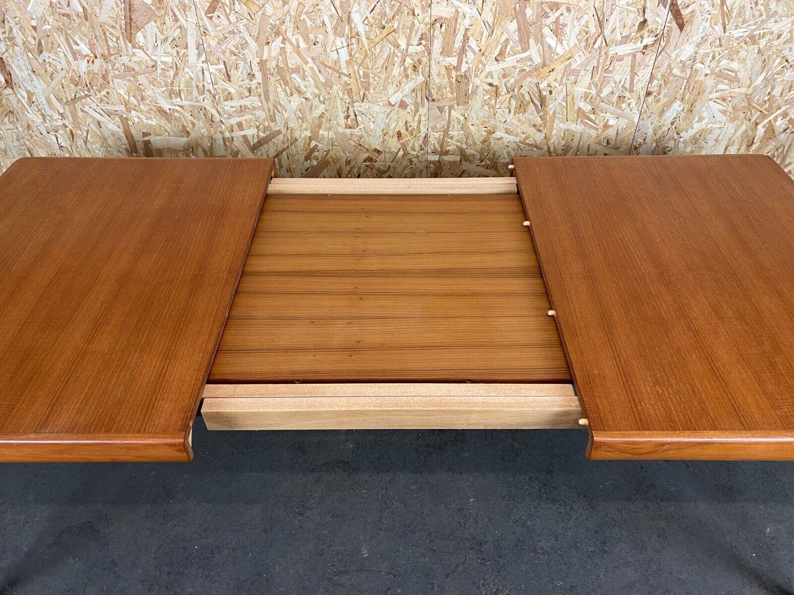 60s 70s teak dining table Dining Table H.W Klein for Bramin Danish Design For Sale 9