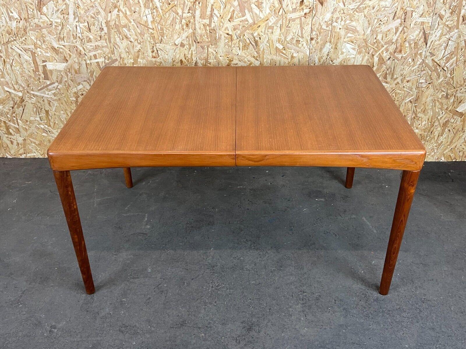 60s 70s teak dining table Dining Table H.W Klein for Bramin Danish Design For Sale 10