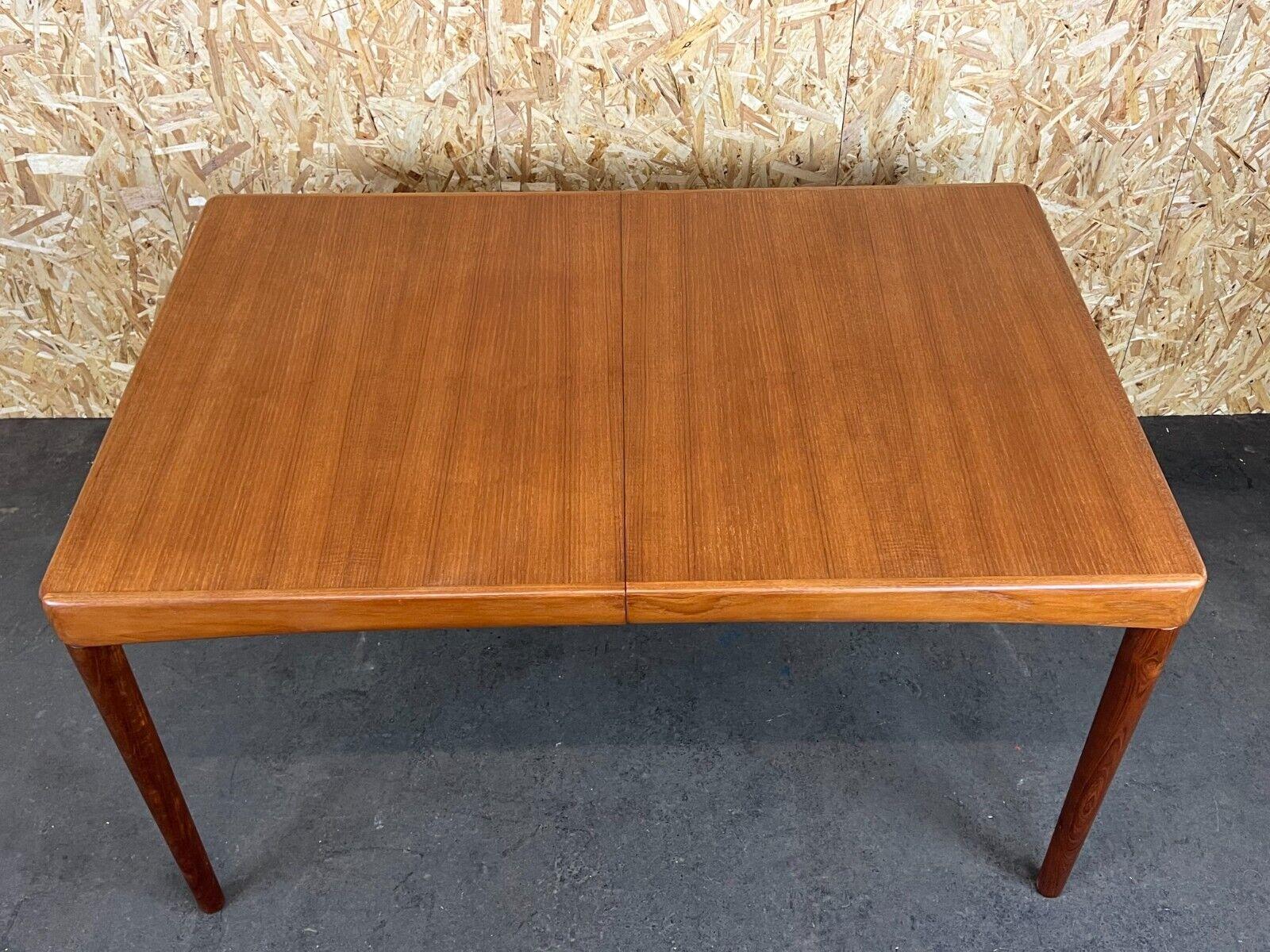 60s 70s teak dining table Dining Table H.W Klein for Bramin Danish Design For Sale 12