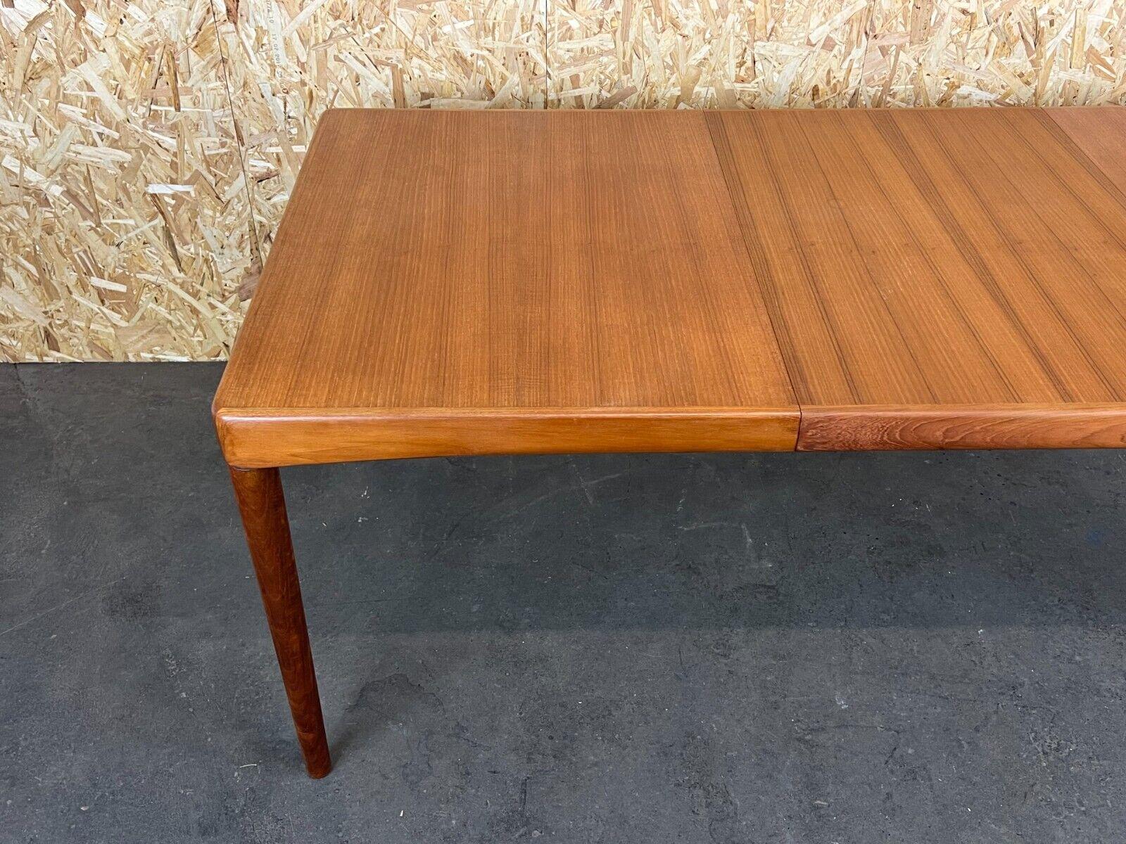 Teak 60s 70s teak dining table Dining Table H.W Klein for Bramin Danish Design For Sale