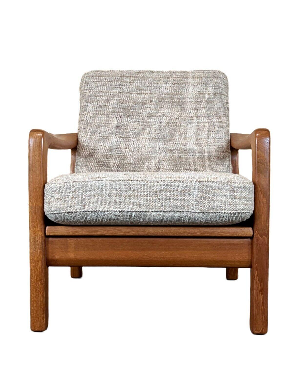 60s 70s Teak Easy chair Juul Kristensen Danish Denmark Design 60s.

Object: Easy Chair

Manufacturer: Juul Kristensen

Condition: good

Age: around 1960-1970

Dimensions:

Width = 75cm
Depth = 83cm
Height = 81cm
Seat height =