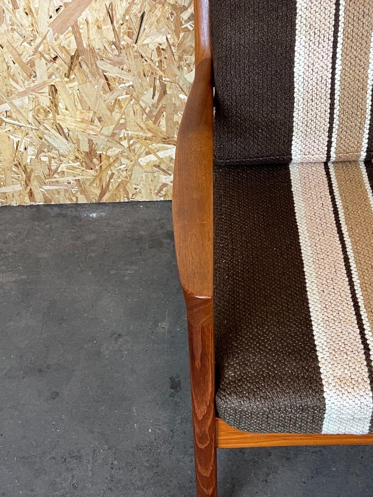 Fabric 1960s-1970s Teak Easy Chair Ole Wanscher Cado France & Son Denmark For Sale