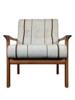 Sedia Easy Chair in teak anni '60-'70 Sven Ellekaer per Komfort Design Danimarca