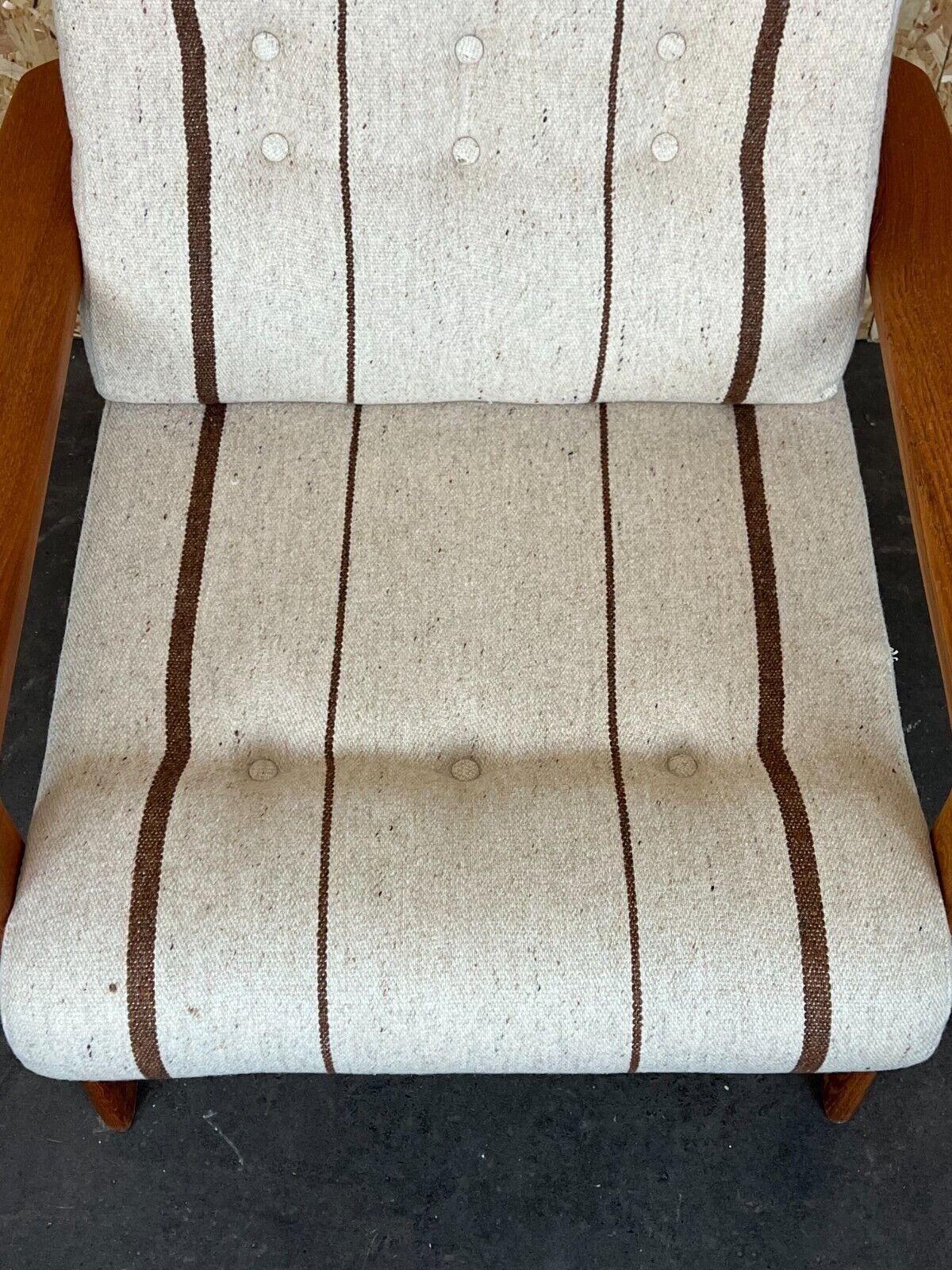 Fabric 60s 70s Teak Easy Chair Sven Ellekaer for Komfort Design Denmark For Sale