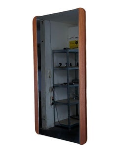 Teak Mirror Mirror Wall Mirror Danish Modern Design, Denmark, 1960-1970s