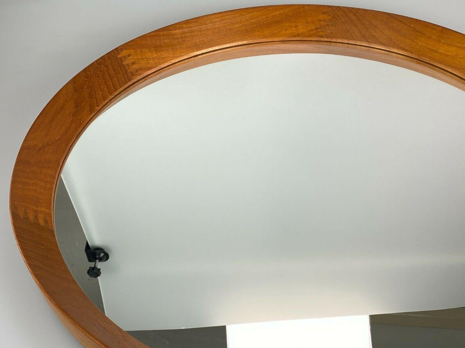 Danese 60s 70s Teak Mirror Wall Mirror Pedersen & Hansen Viby J.