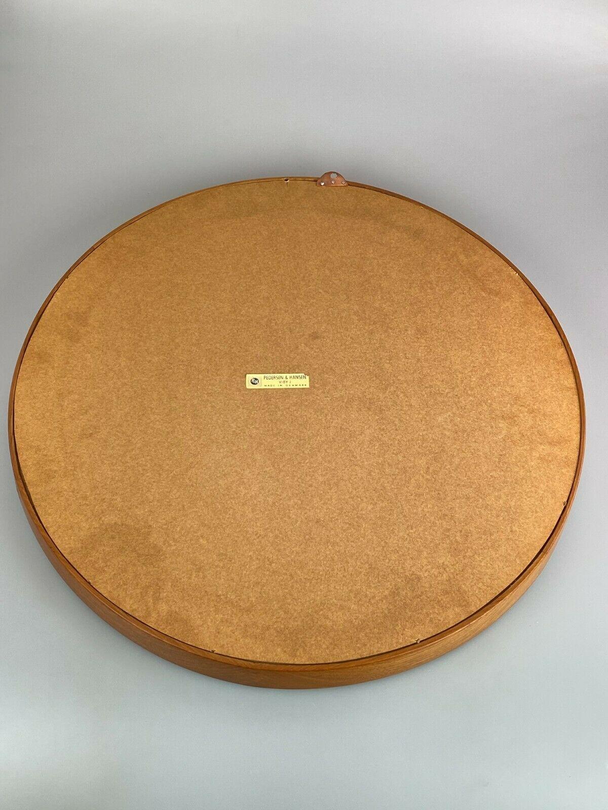 60s 70s Teak Mirror Wall Mirror Pedersen & Hansen Viby J. 2