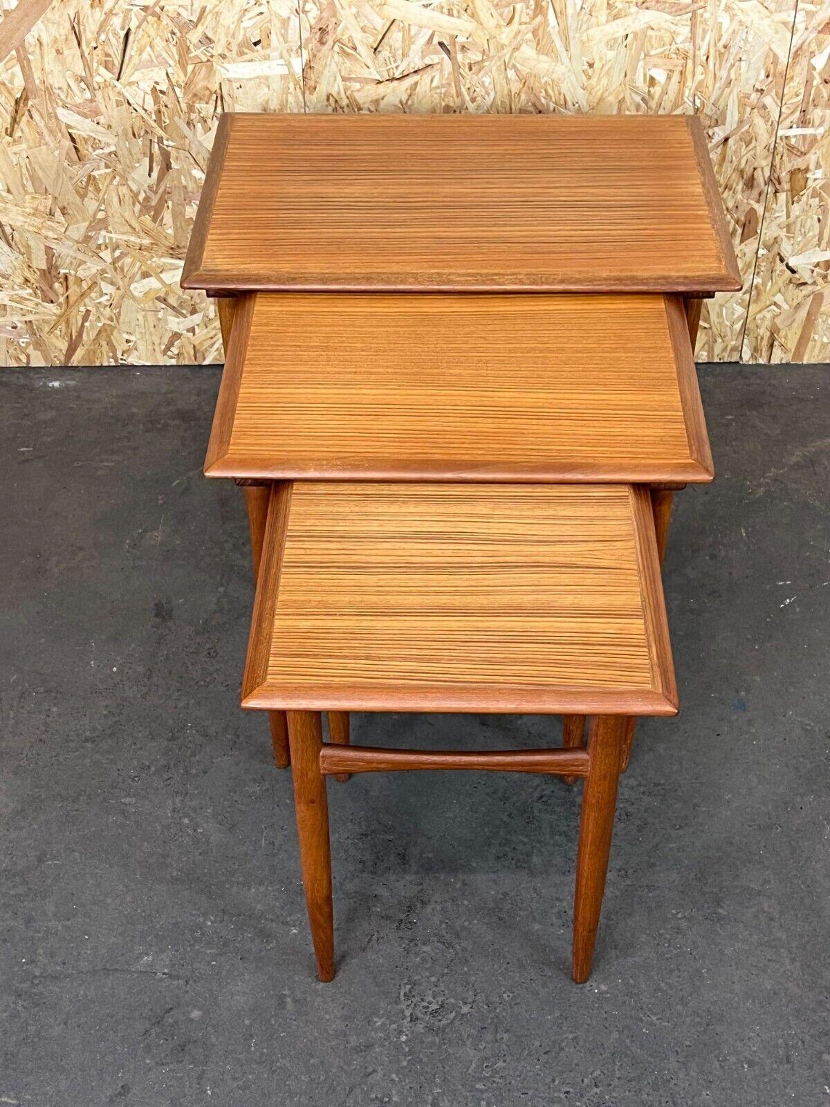 1960s 1970s Teak Nesting Tables Kai Kristiansen Skovmand & Andersen Design For Sale 11