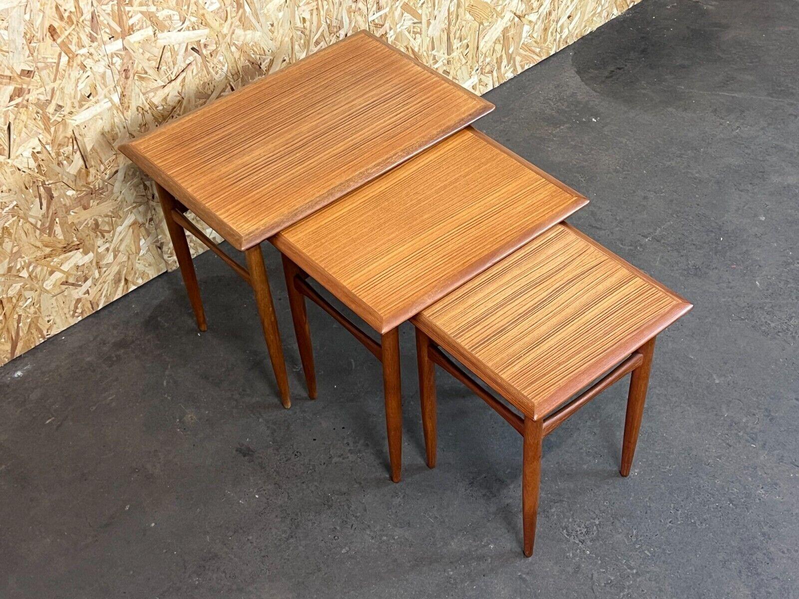 1960s 1970s Teak Nesting Tables Kai Kristiansen Skovmand & Andersen Design For Sale 11