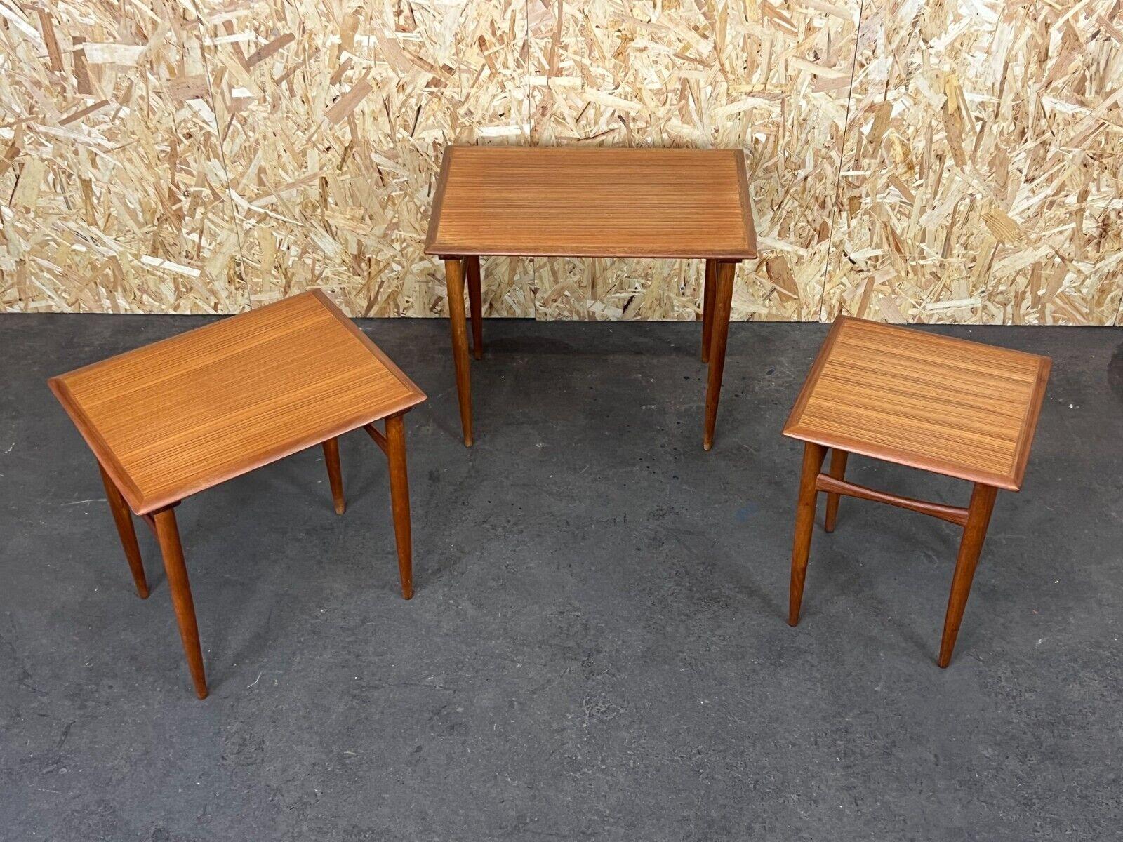 Danish 1960s 1970s Teak Nesting Tables Kai Kristiansen Skovmand & Andersen Design For Sale
