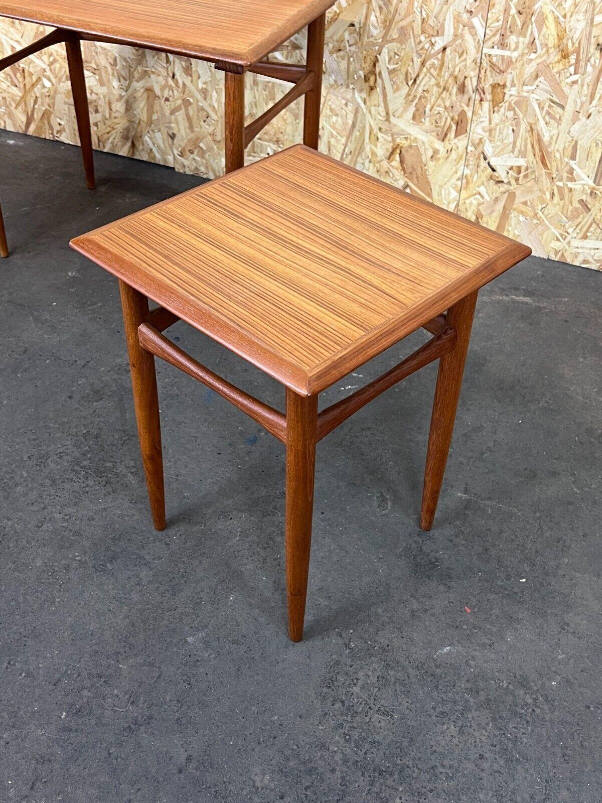 1960s 1970s Teak Nesting Tables Kai Kristiansen Skovmand & Andersen Design For Sale 1