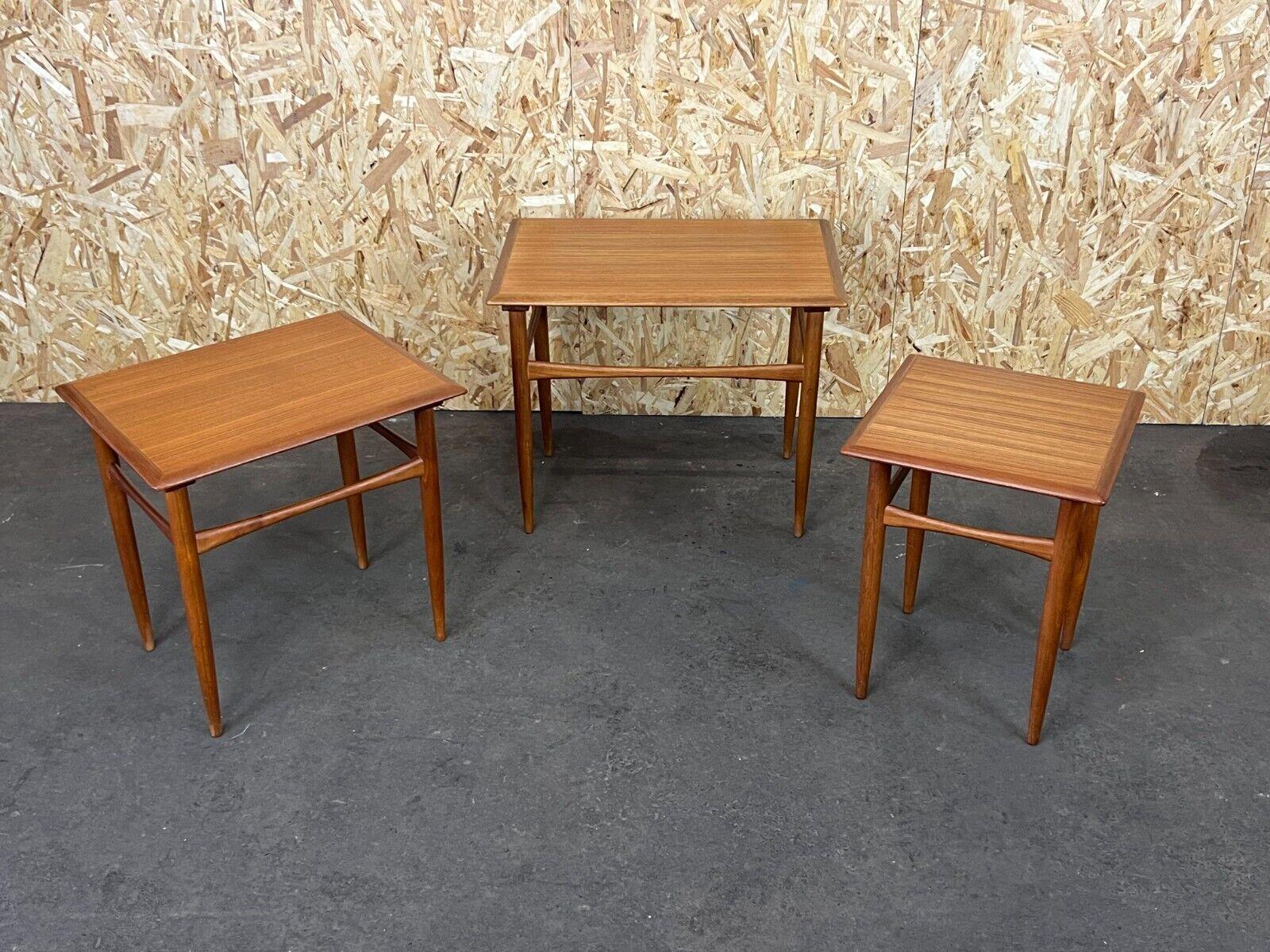 1960s 1970s Teak Nesting Tables Kai Kristiansen Skovmand & Andersen Design For Sale 2