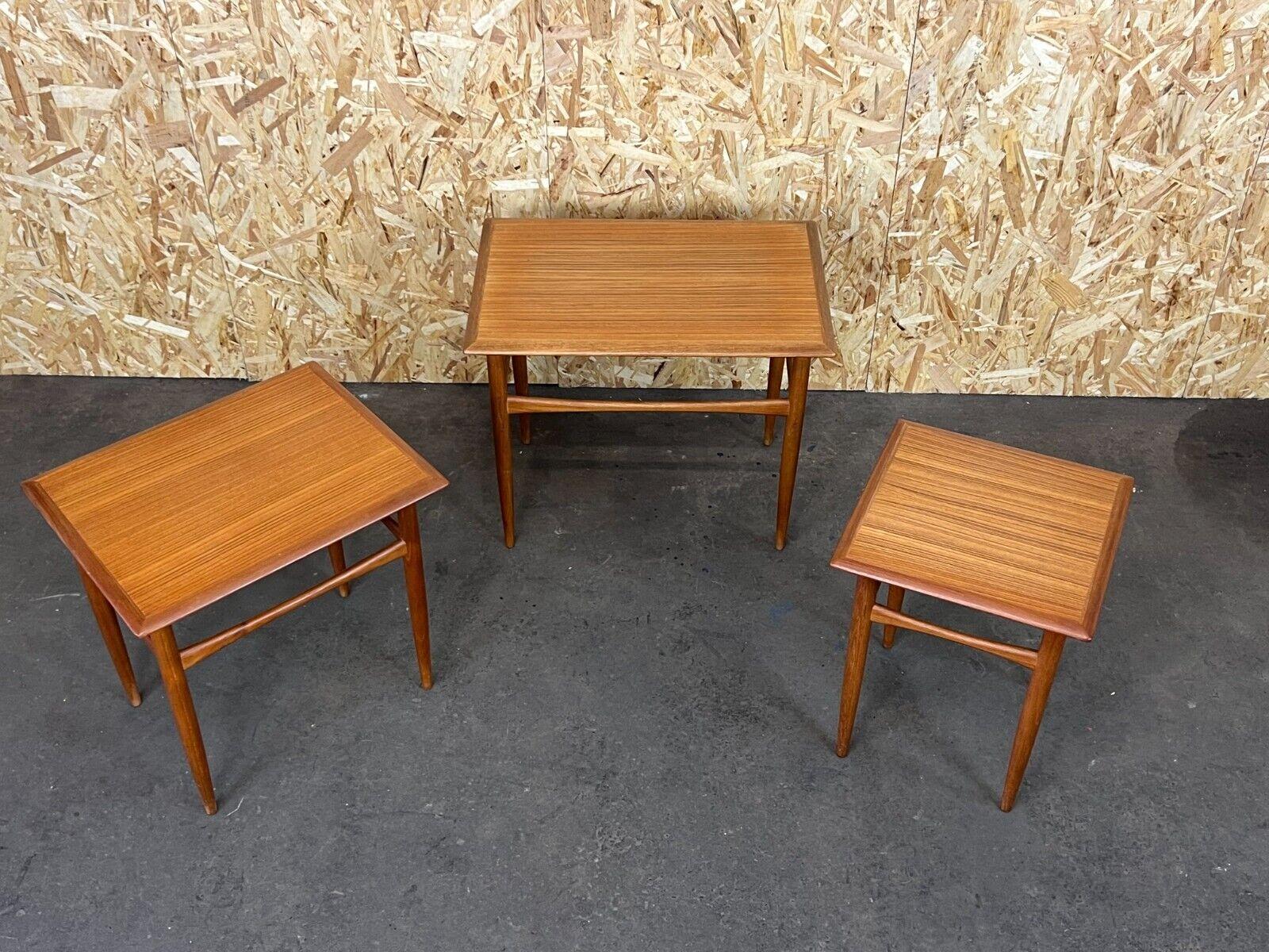 1960s 1970s Teak Nesting Tables Kai Kristiansen Skovmand & Andersen Design For Sale 4