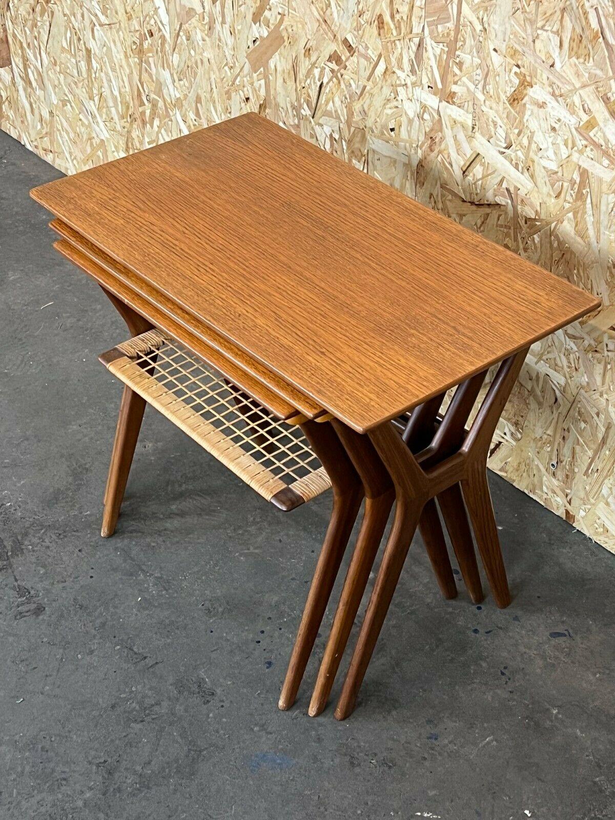 60s 70s Teak Nesting Tables Side Table Side Tables Danish Modern 6