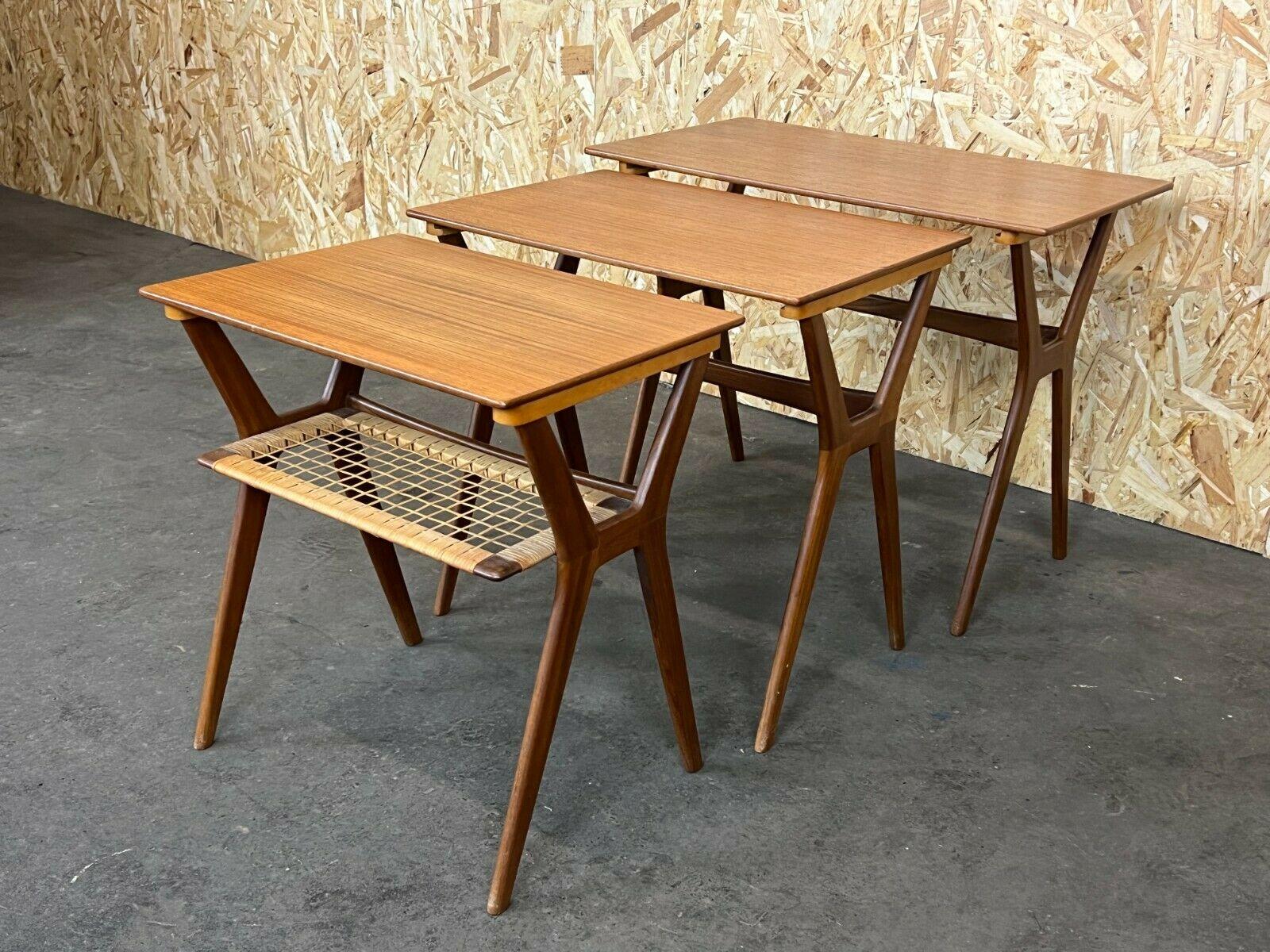 60s 70s Teak Nesting Tables Side Table Side Tables Danish Modern 60s

Object: side tables

Manufacturer:

Condition: good - vintage

Age: around 1960-1970

Dimensions:

66cm x 38cm x 53cm

Other notes:

The pictures serve as part of