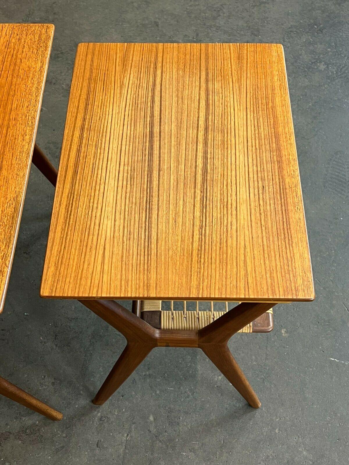 60s 70s Teak Nesting Tables Side Table Side Tables Danish Modern 1