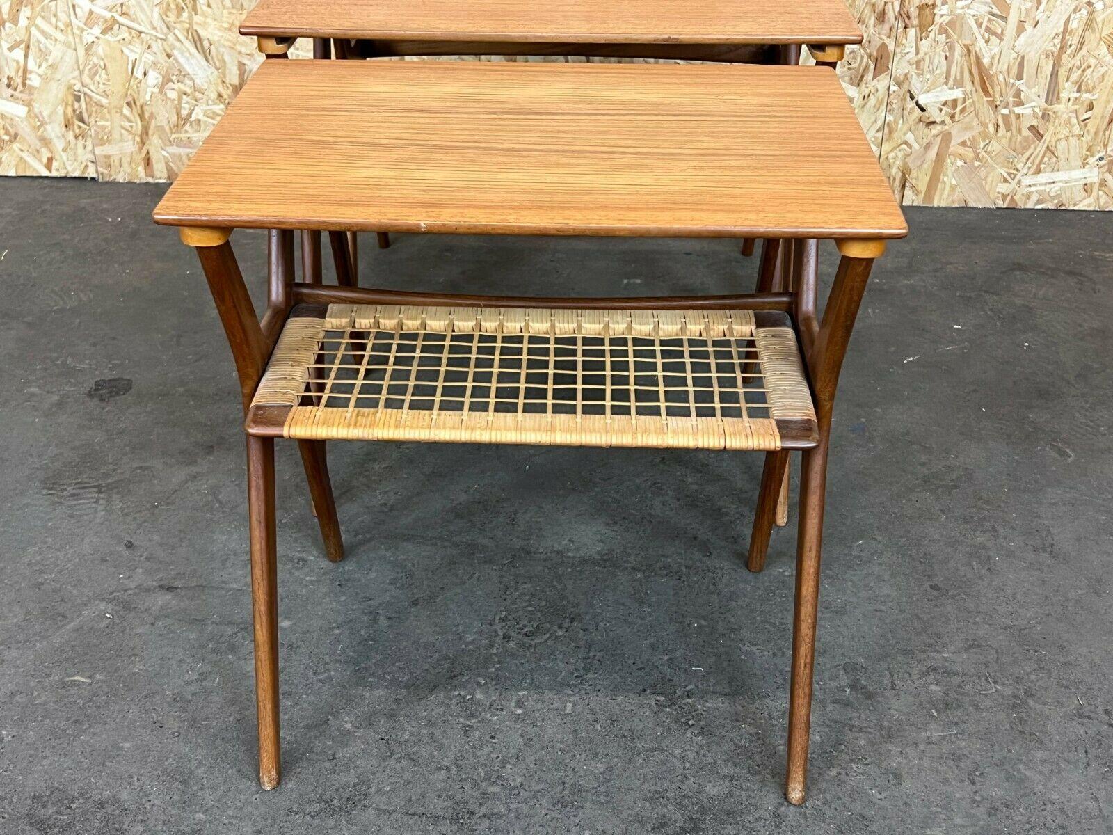 60s 70s Teak Nesting Tables Side Table Side Tables Danish Modern 2