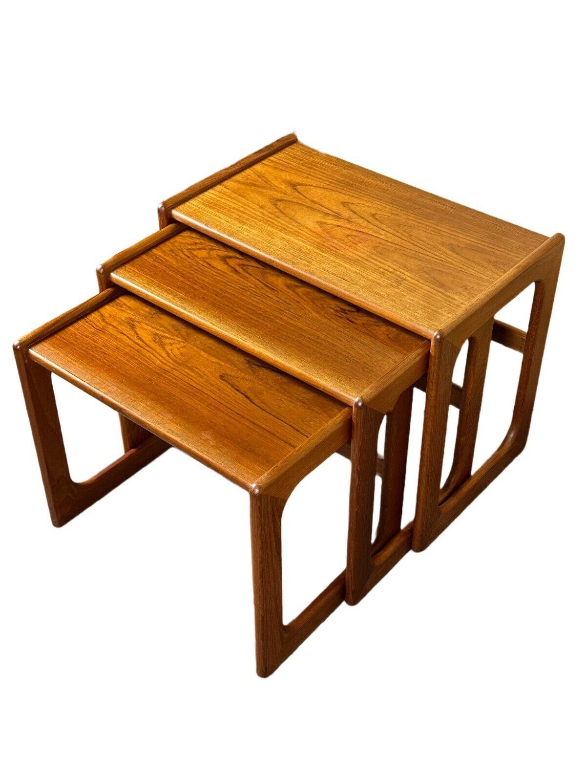60s 70s Teak Nesting Tables side tables by Salin Nybor Denmark Design

Object: side tables

Manufacturer: Salin Nybor

Condition: good - vintage

Age: around 1960-1970

Dimensions:

Width = 61cm
Depth = 37.5cm
Height = 49cm
(largest
