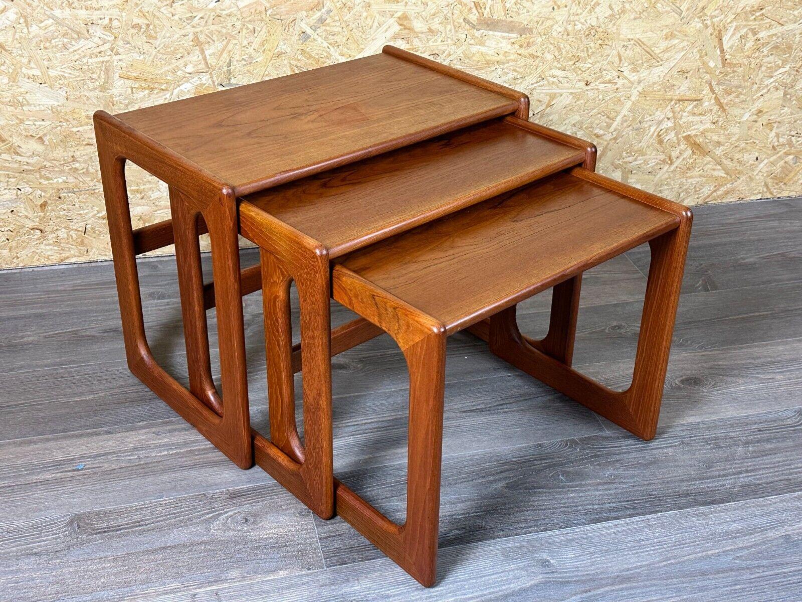 Danish 60s 70s Teak Nesting Tables side tables by Salin Nybor Denmark Design For Sale