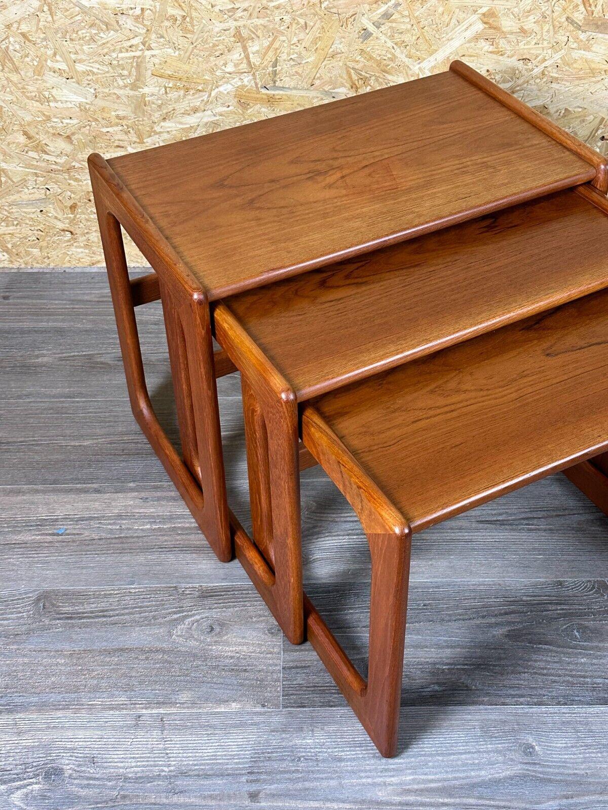 Mid-20th Century 60s 70s Teak Nesting Tables side tables by Salin Nybor Denmark Design For Sale