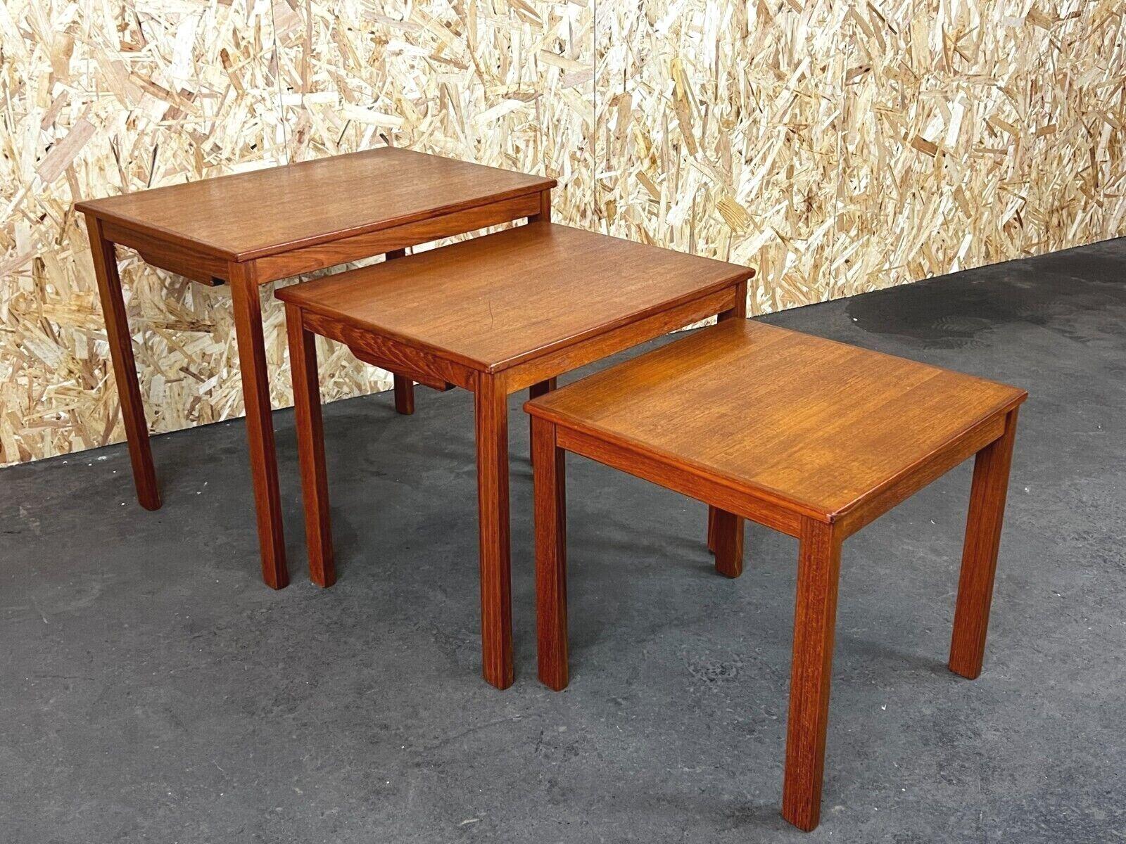 60s 70s teak nesting tables side tables Danish Modern 60s

Object: side tables

Manufacturer: Imha

Condition: good - vintage

Age: around 1960-1970

Dimensions:

58.5cm x 40.5cm x 49.5cm

Other notes:

The pictures serve as part of
