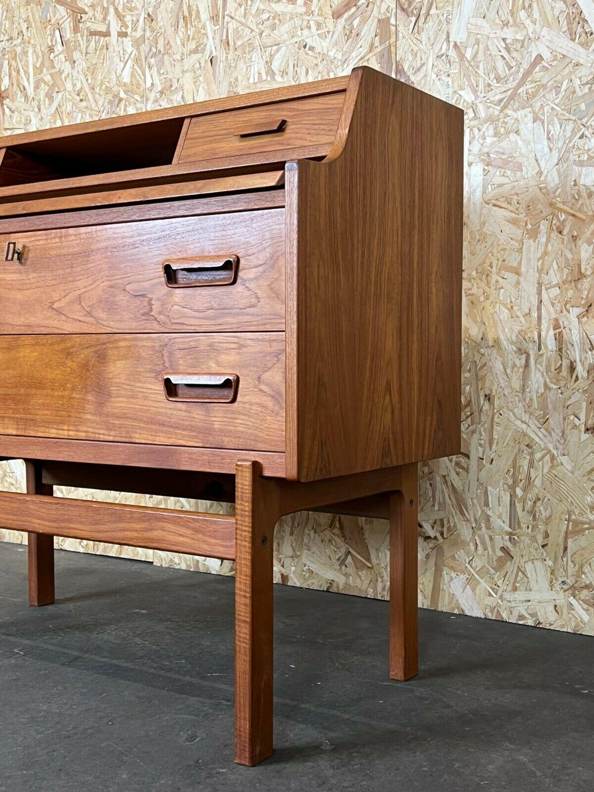 Late 20th Century 60s 70s Teak Secretary Danish Modern Desk Arne Wahl Iversen Design