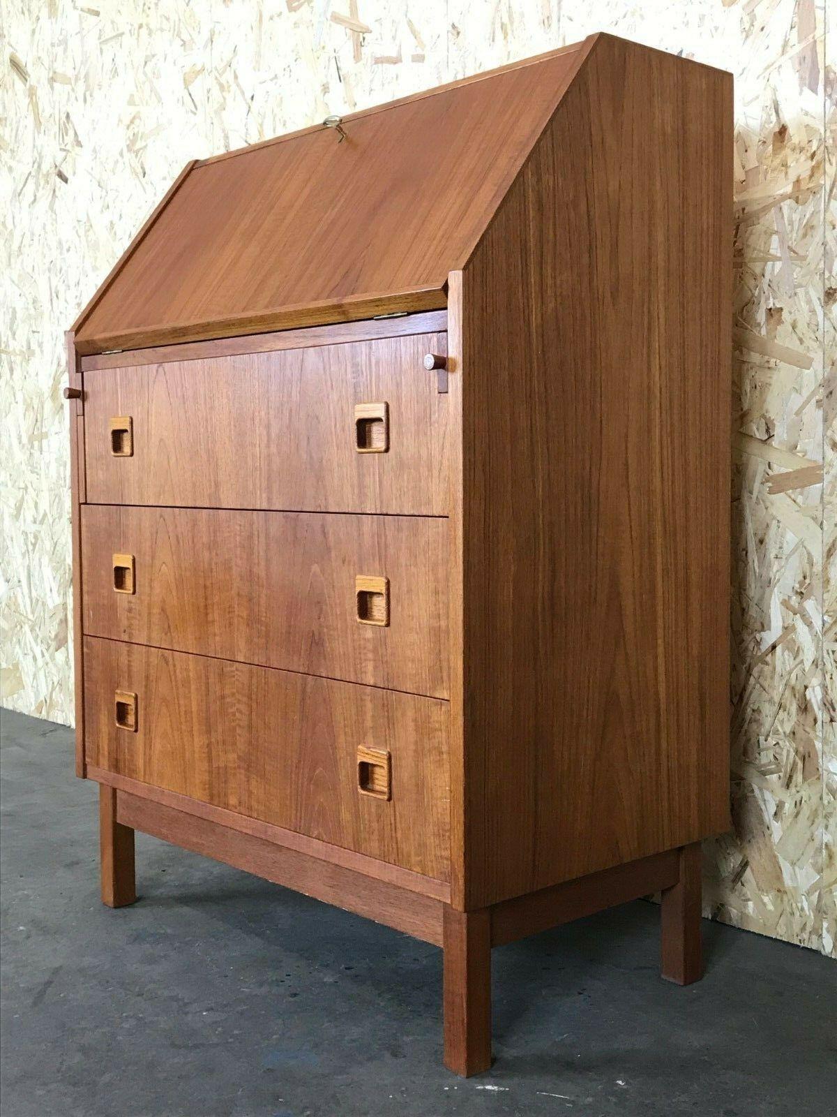 Danois Secrétaire de bureau danois moderne en teck, design danois des années 60 et 70, Danemark en vente