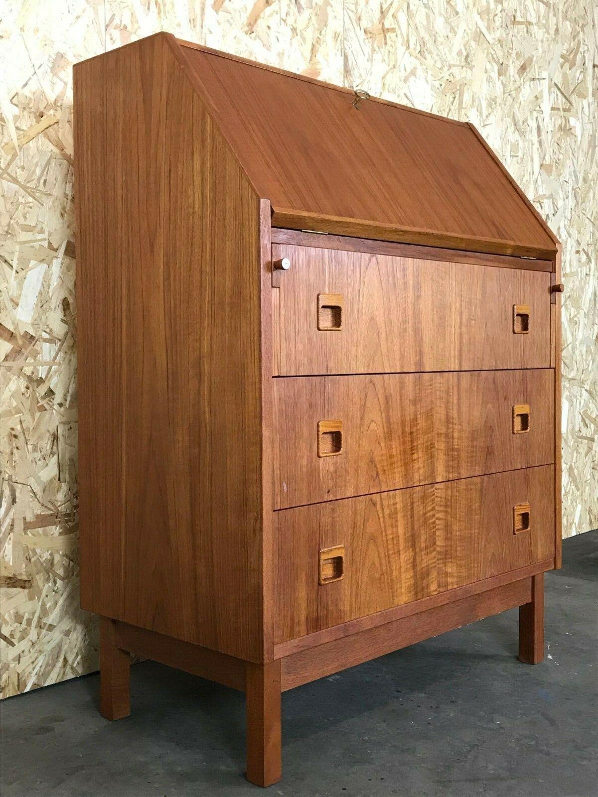 Secrétaire de bureau danois moderne en teck, design danois des années 60 et 70, Danemark Bon état - En vente à Neuenkirchen, NI