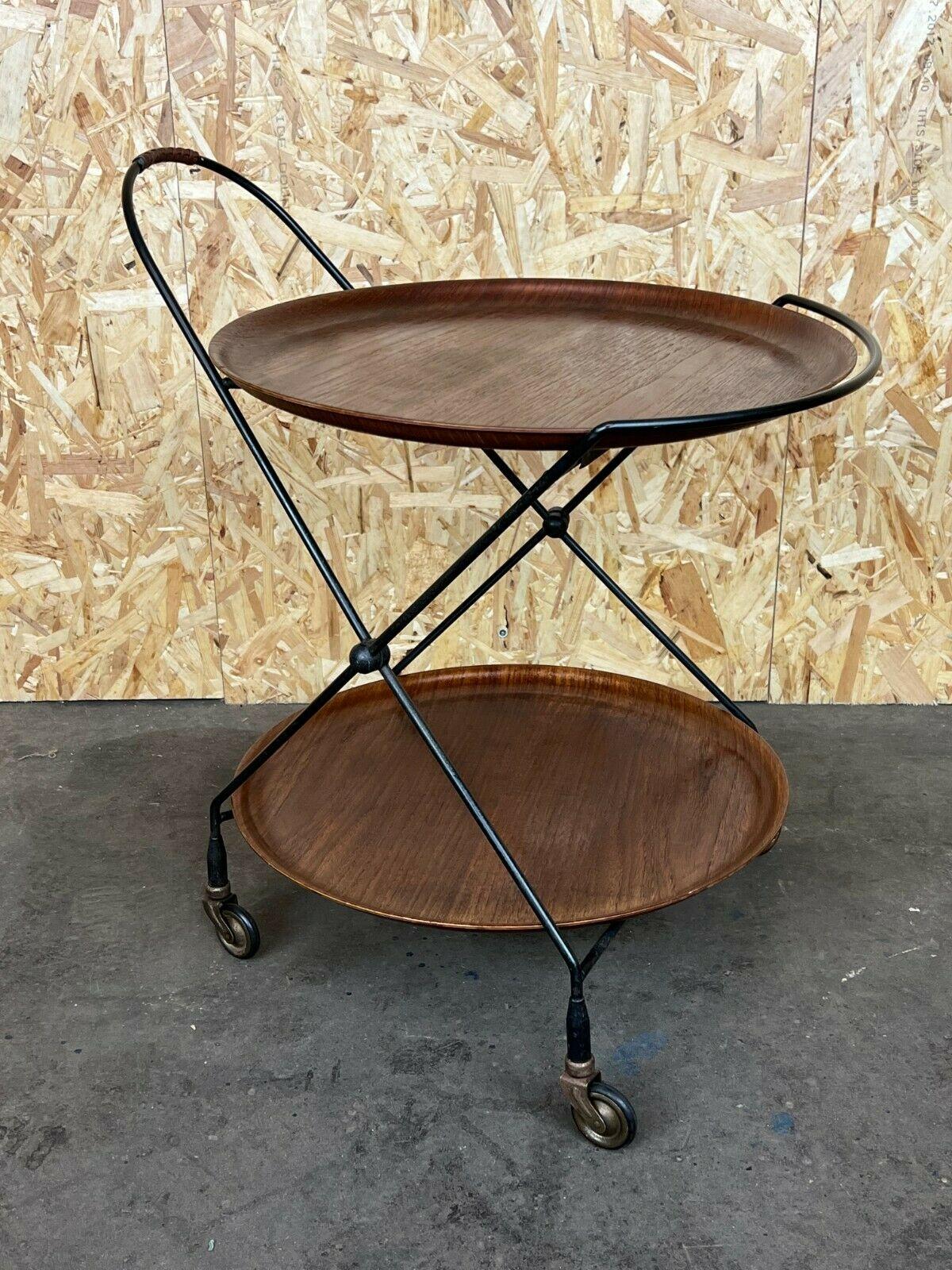 Swedish 60s 70s Teak Serving Trolley Jie Gantofta String Serving Trolley Sweden For Sale