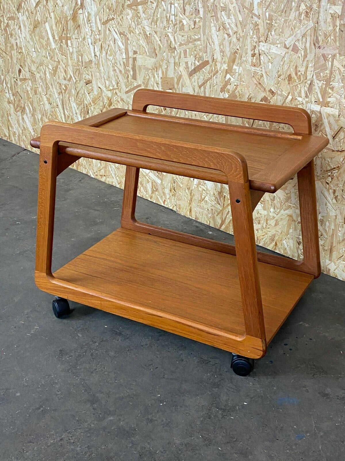 60s 70s teak serving trolley Sika Møbler Danish Design Denmark 60s

Object: Serving trolley

Manufacturer: Sika

Condition: good

Age: around 1960-1970

Dimensions:

74cm x 49cm x 61cm

Other notes:

The pictures serve as part of the