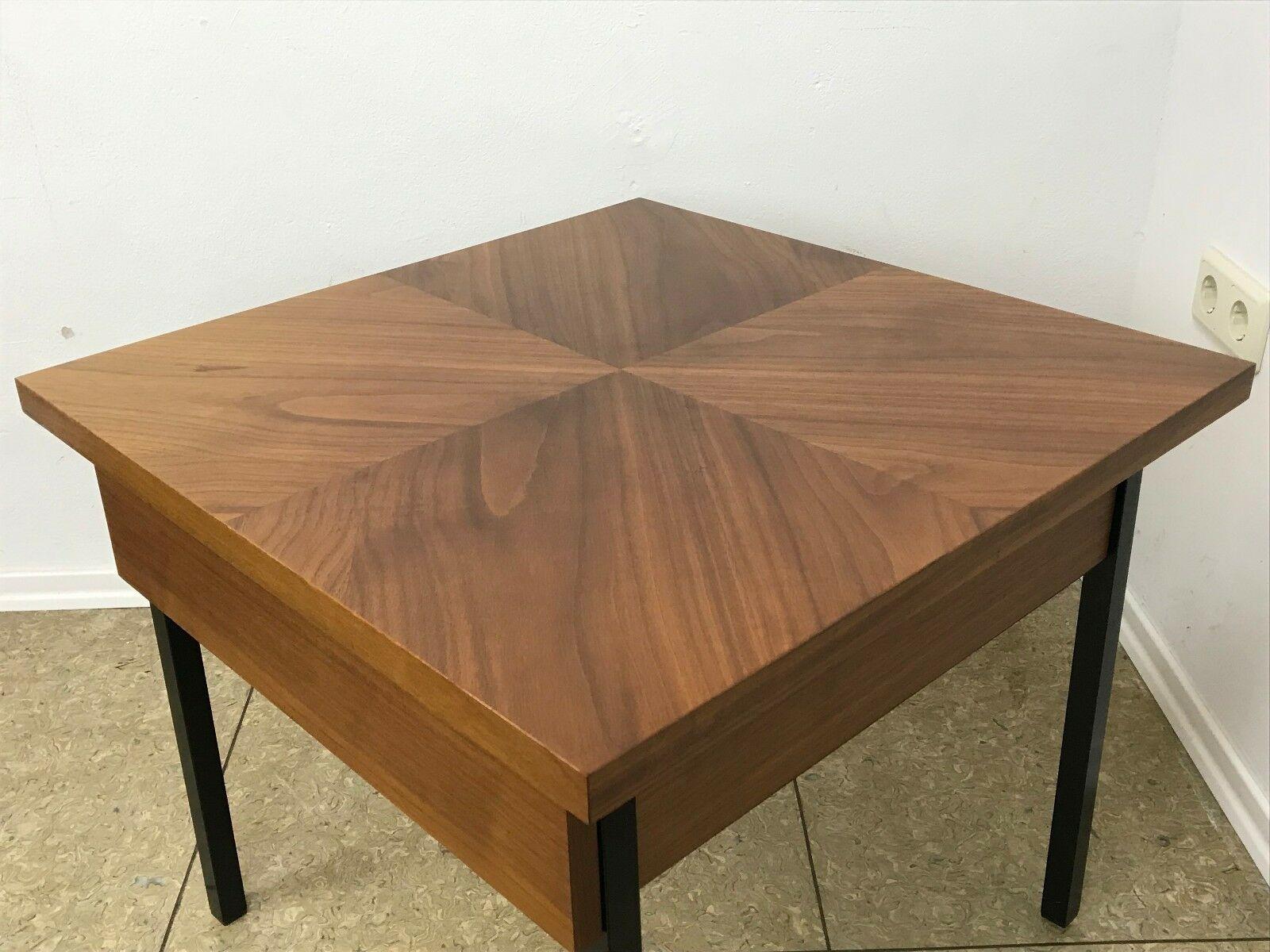 60s 70s Teak sewing box sewing table Utensilio Coffee Table Mid Century 60s For Sale 2