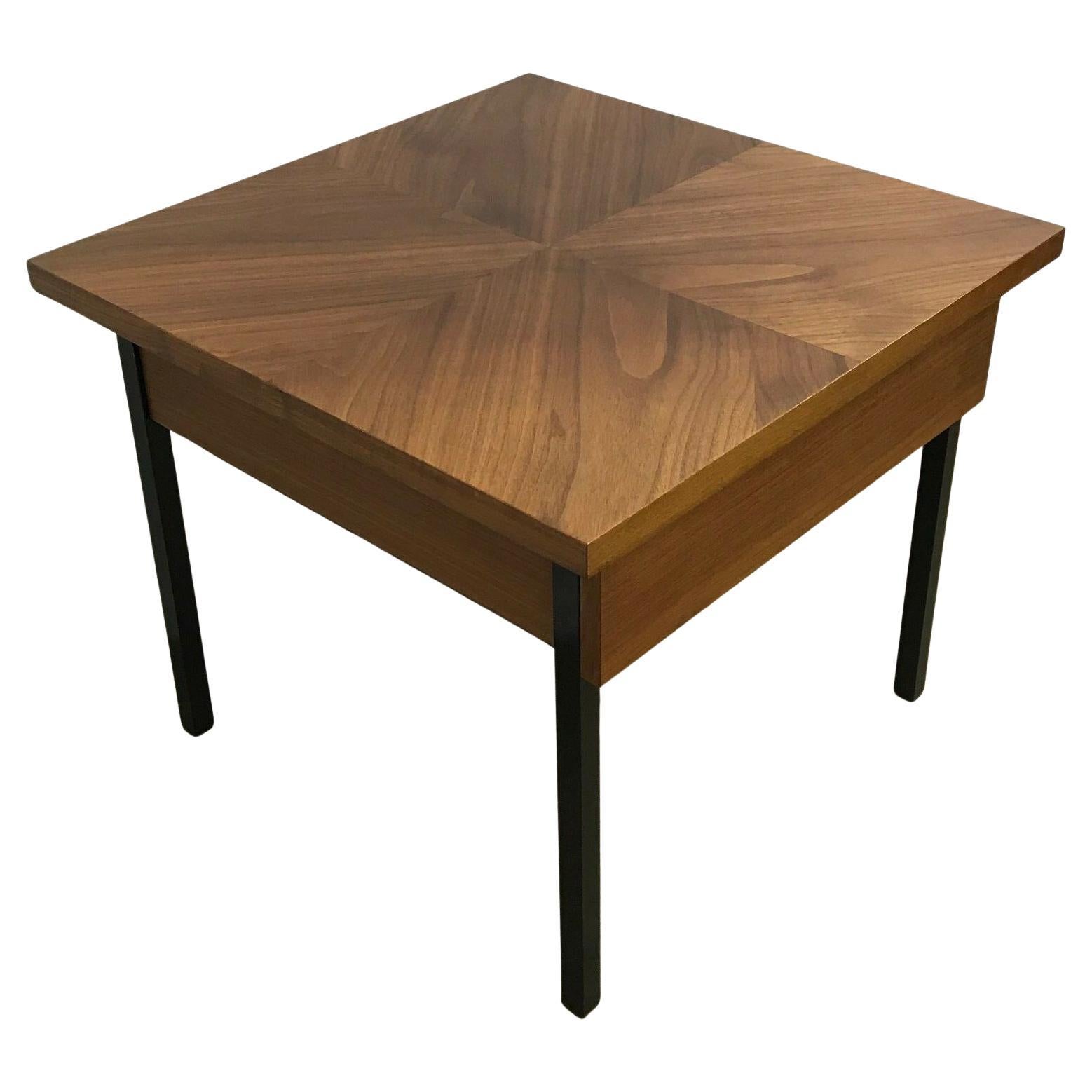 60s 70s Teak sewing box sewing table Utensilio Coffee Table Mid Century 60s For Sale