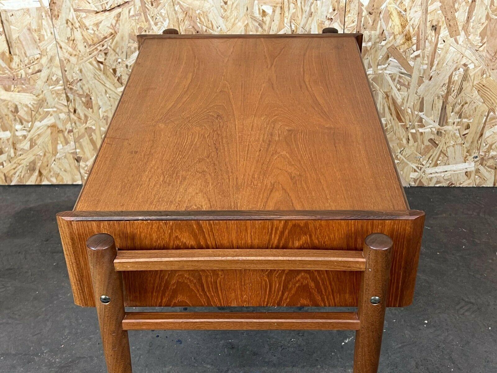 60s 70s Teak Sewing Box Side Table Mid Century Danish For Sale 6