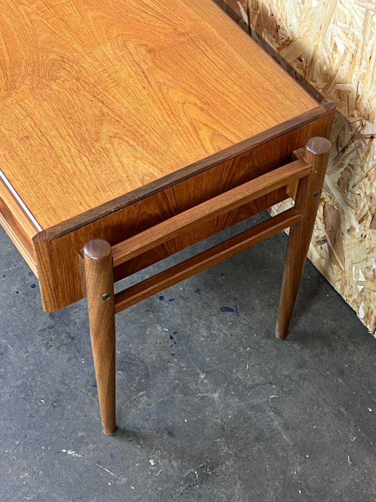 60s 70s Teak Sewing Box Side Table Mid Century Danish For Sale 4