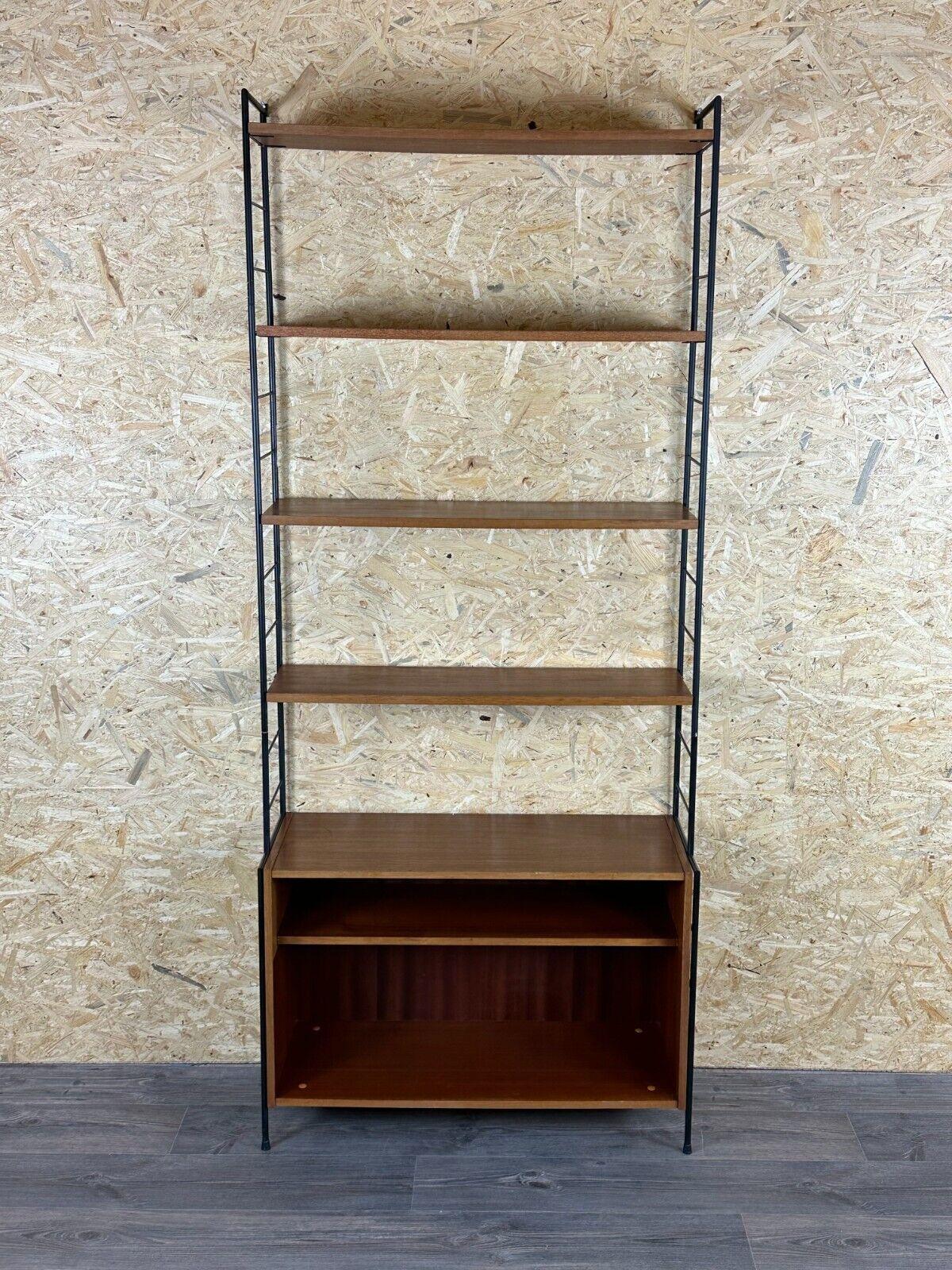 European 60s 70s teak shelf wall shelf stand shelf string shelf Danish Modern Design