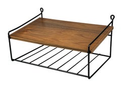 60s 70s teak shelf wall shelf telephone shelf string shelf Danish design