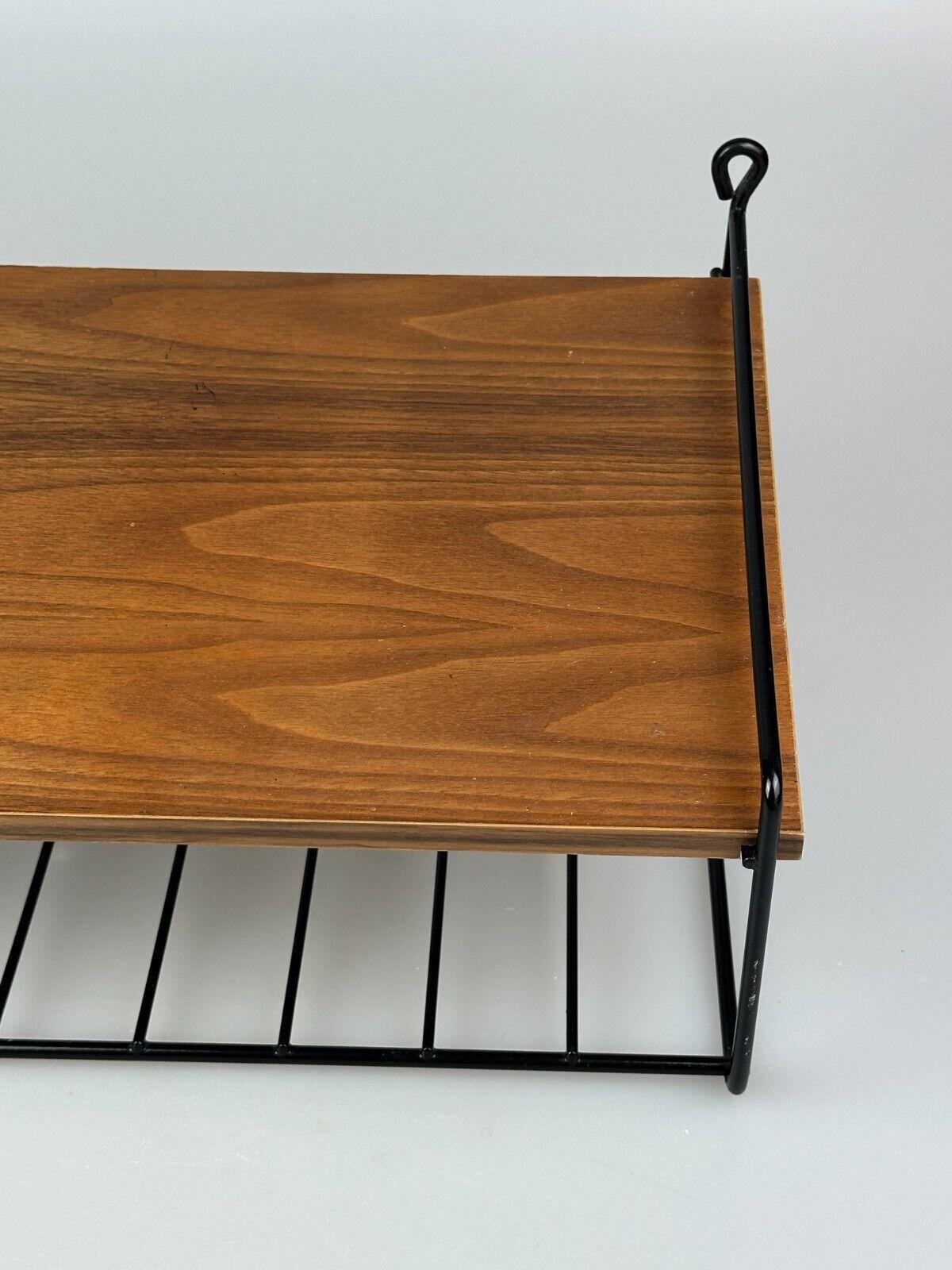 60s 70s estantería de teca estantería de pared estantería telefónica estantería de cuerda diseño danés Metal en venta