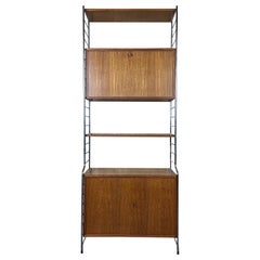 60s 70s teck étagère murale WHB Germany string shelf Danish design