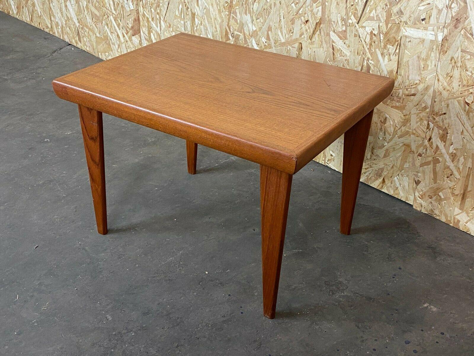 60s 70s teak side table Trioh Side Table Danish Design Denmark 60s

Object: side table

Manufacturer: Trio

Condition: good

Age: around 1960-1970

Dimensions:

60cm x 45cm x 40.5cm

Other notes:

The pictures serve as part of the