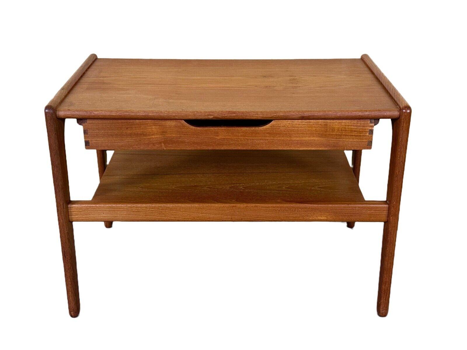 60s 70s teak side table with drawer Arne Wahl Iversen Denmark

Object: side table

Manufacturer:

Condition: good - vintage

Age: around 1960-1970

Dimensions:

Width = 70cm
Depth = 44.5cm
Height = 48cm

Other notes:

The pictures serve as part of