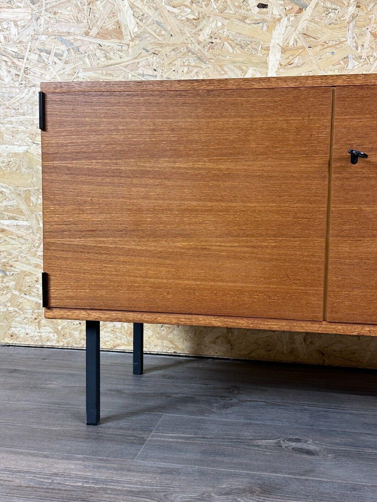 60s 70s teak sideboard cabinet Rego Mobile Danish Modern Design In Good Condition For Sale In Neuenkirchen, NI