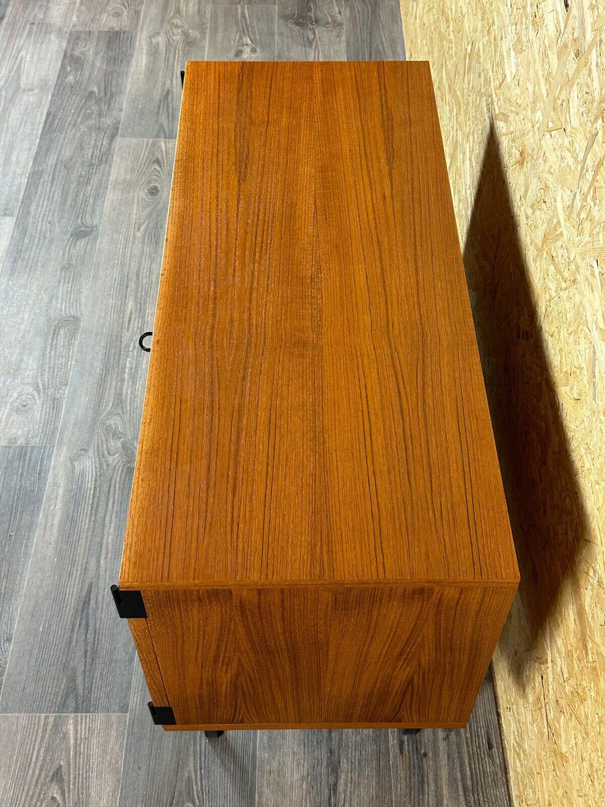 60s 70s teak sideboard cabinet Rego Mobile Danish Modern Design For Sale 2