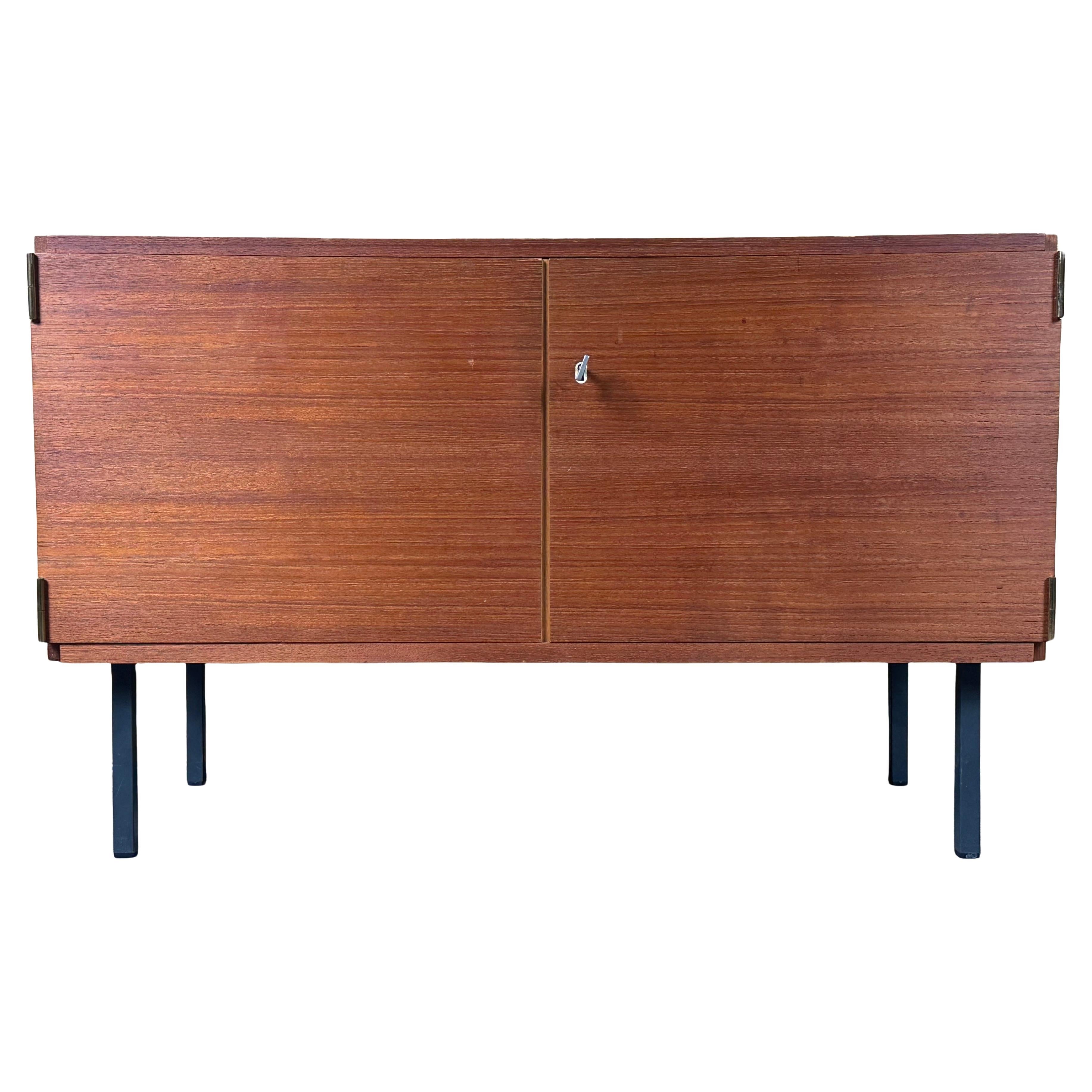 60s 70s teak sideboard cabinet Rego Mobile Danish Modern Design