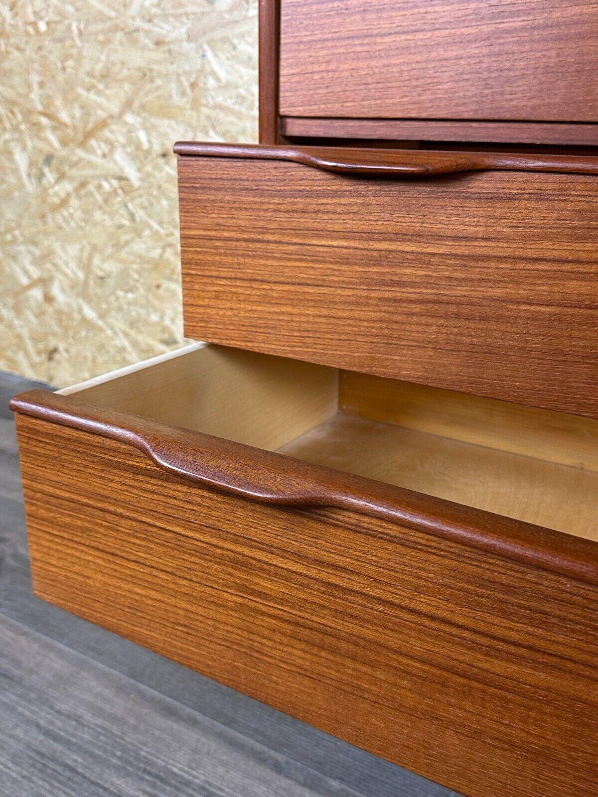 60s 70s teak sideboard chest of drawers cabinet Danish Modern Design Denmark 10