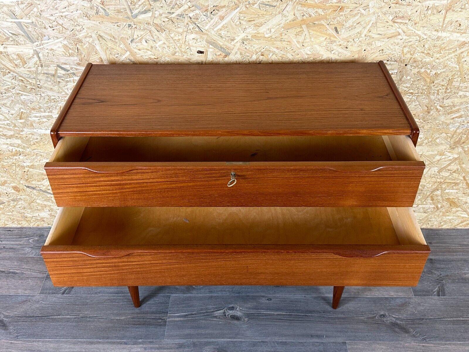 60s 70s teak sideboard chest of drawers cabinet Danish Modern Design Denmark 11