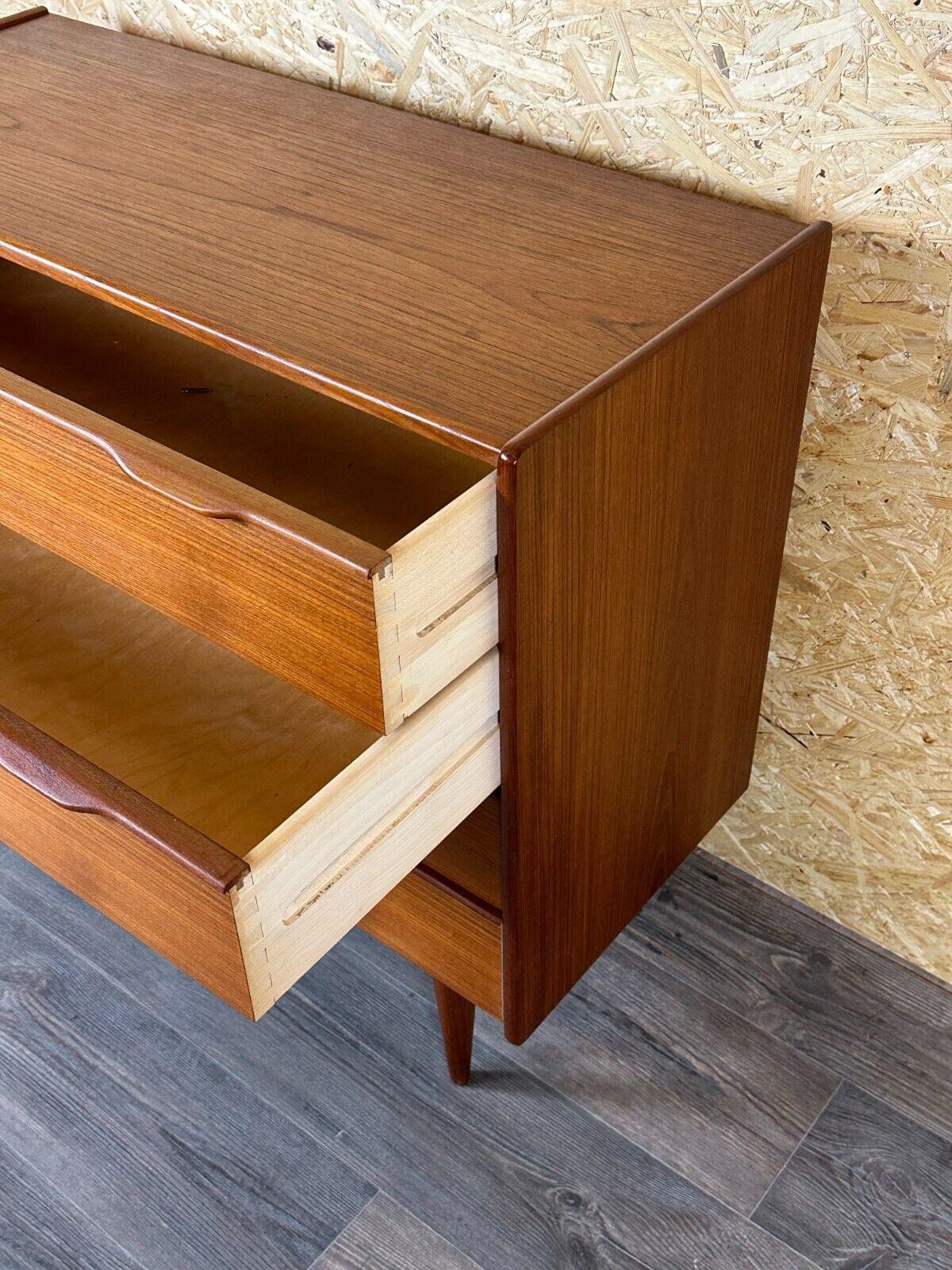 60s 70s teak sideboard chest of drawers cabinet Danish Modern Design Denmark 13