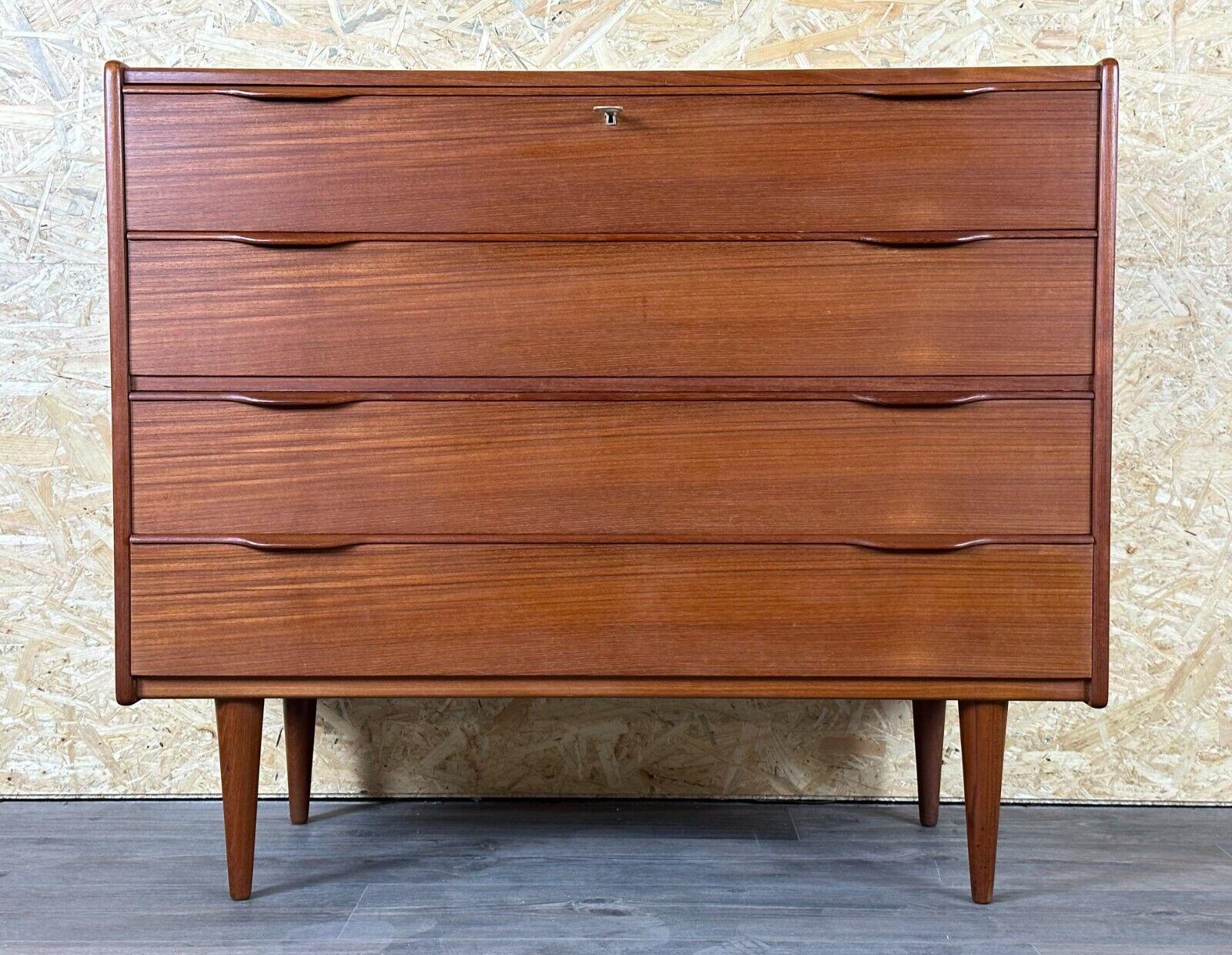 60s 70s teak sideboard chest of drawers cabinet Danish Modern Design Denmark 14